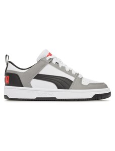 Sneakersy Puma Rebound Layup Lo Sl Jr 370490 20 Puma White-Puma Black-Concrete Gray-For All Time Red