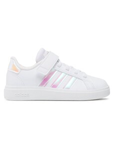 Sneakersy adidas Grand Court Lifestyle Court Elastic Lace and Top Strap Shoes GY2327 Biały