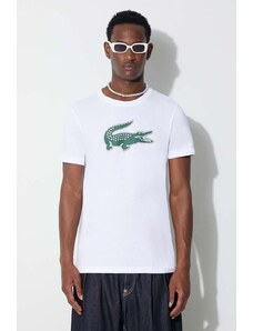 Lacoste t-shirt męski kolor biały