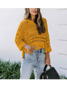 Milan Kiss Sweter w kolorze żółtym
