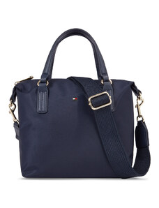 Torebka Tommy Hilfiger Poppy Th Small Tote AW0AW15640 Space Blue DW6