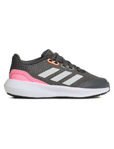 adidas Sneakersy RunFalcon 3 Sport Running Lace Shoes HP5836 Szary