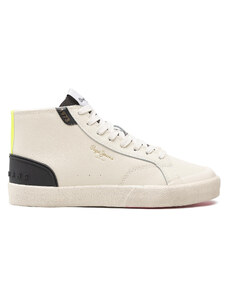 Pepe Jeans Sneakersy Kenton Vintage Boot PLS31408 Biały