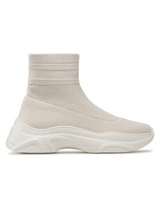 Tommy Jeans Sneakersy Sock Boot Monocolor EN0EN02105 Beżowy