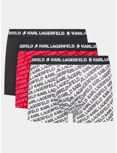 KARL LAGERFELD Komplet 3 par bokserek Logo 231M2103 Kolorowy