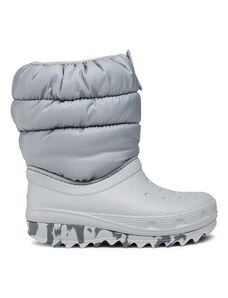 Crocs Śniegowce Classic Neo Puff Boot K 207684 Szary