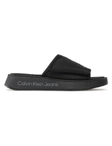 Calvin Klein Jeans Klapki Prefresato Sandal Softny YW0YW00968 Czarny