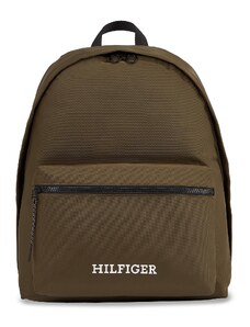 Plecak Tommy Hilfiger Th Monotype Dome Backpack AM0AM12112 Army Green RBN