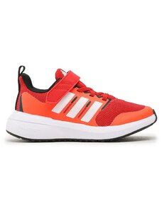adidas Sneakersy Fortarun 2.0 Cloudfoam Sport Running Elastic Lace Top Strap Shoes HP5445 Czerwony