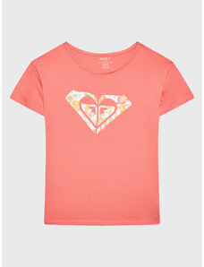 Roxy T-Shirt Day and Night ERGZT03903 Różowy Regular Fit