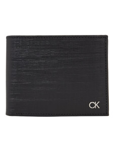 Portfel męski Calvin Klein Ck Must Trifold 10Cc W/Coin K50K510878 Ck Black Check BAX