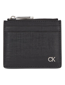 Etui na karty kredytowe Calvin Klein Ck Must Cardholder W/Zip K50K510885 Ck Black Check BAX