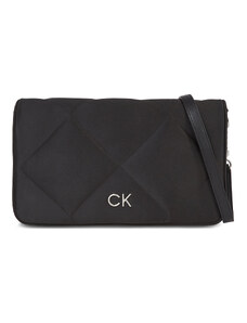 Torebka Calvin Klein Re-Lock Quilt Shoulder Bag-Satin K60K611300 Ck Black BAX