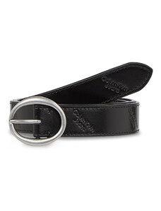 Pasek Damski Calvin Klein Jeans Round Classic Lthr Aop Belt K60K611245 Black Allover Logo 0GL