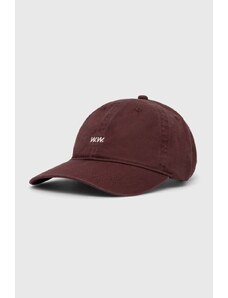 Wood Wood czapka z daszkiem bawełniana Low profile twill cap kolor fioletowy gładka 12110804.7083