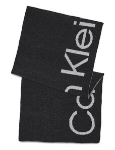 Szalik Calvin Klein Logo Reverso Tonal Scarf 40X180 K60K611117 Ck Black BAX