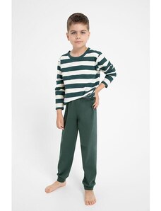 Taro Dziecięca piżama Blake zielono-biała