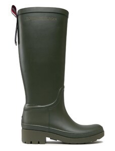 Botki Tommy Hilfiger Tommy Rubberboot FW0FW07665 Army Green RBN