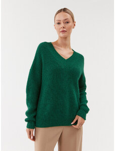 Weekend Max Mara Sweter Viaggio 23536621 Zielony Relaxed Fit