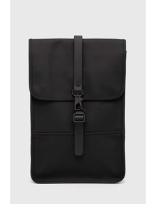 Rains plecak 13020 Backpacks kolor czarny duży gładki