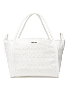 Torba Calvin Klein Calvin Resort Carry All Bag Mesh K60K609404 White YAF