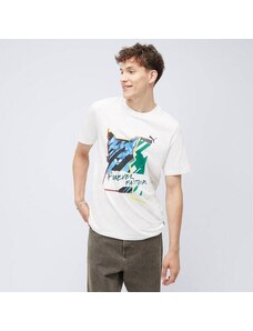 Puma T-Shirt Ss Graphics Photoprint Męskie Ubrania Koszulki 677192 02 Biały