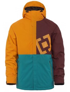 Męska zimowa kurtka snowboardowa Horsefeathers Turner - niebieska, pomarańczowa, brązowa