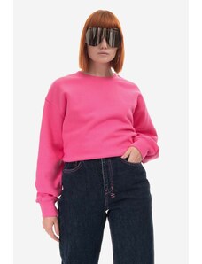 KSUBI bluza bawełniana damska kolor różowy gładka WPS23FL008-PINK