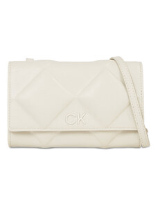 Torebka Calvin Klein Re-Lock Quilt Mini Bag K60K611086 Dk Ecru PC4