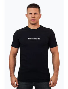T-shirt męski Ground Game Minimal Typo czarny
