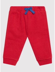 United Colors Of Benetton Spodnie dresowe 3EB5I0503 Czerwony Regular Fit