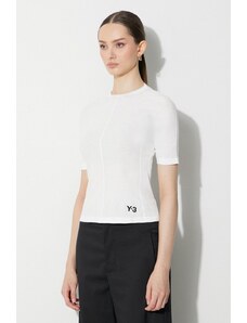 Y-3 t-shirt bawełniany kolor biały