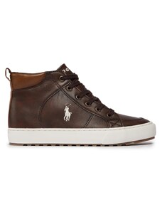 Sneakersy Polo Ralph Lauren RF104242 CHOCOLATE BURNISHED W/ CREAM