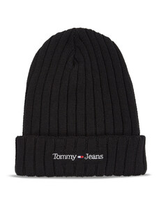 Czapka Tommy Jeans Tjm Sport Elevated Long Beanie AM0AM11678 Black BDS