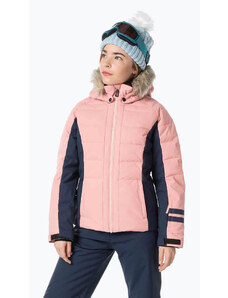 Kurtka narciarska dziecięca Rossignol Girl Polydown cooper pink