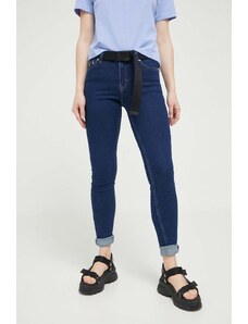 Tommy Jeans jeansy Nora damskie kolor granatowy DW0DW16008