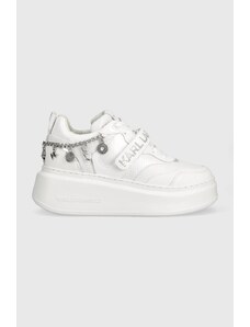 Karl Lagerfeld sneakersy skórzane ANAKAPRI kolor biały KL63540F