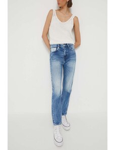 Tommy Jeans jeansy Izzie damskie kolor niebieski