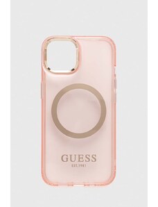 Guess etui na telefon iPhone 13 6,1" kolor różowy