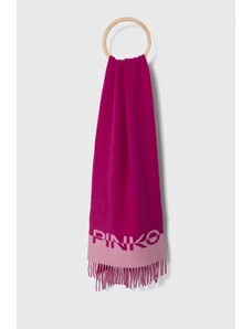 Pinko szalik wełniany kolor fioletowy wzorzysty 101789.A15I