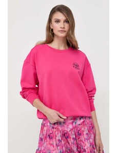 Pinko bluza bawełniana damska kolor różowy gładka 101831.A162