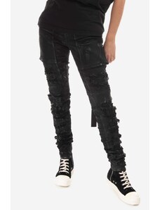 Rick Owens jeansy damskie kolor czarny DS02B4312.SBFLS-Black