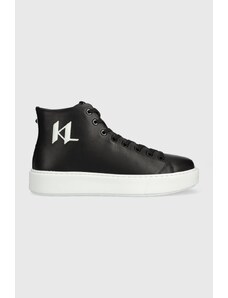 Karl Lagerfeld sneakersy skórzane MAXI KUP kolor czarny KL52265