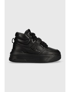 Karl Lagerfeld sneakersy skórzane KREW MAX KC kolor czarny KL63350