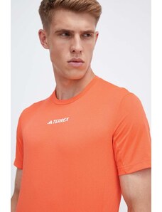 adidas TERREX t-shirt sportowy Multi kolor pomarańczowy gładki HZ6259