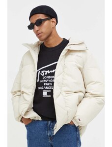 Tommy Jeans kurtka męska kolor beżowy zimowa