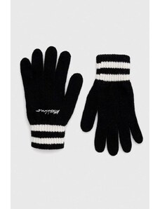 Moschino rękawiczki wełniane kolor czarny