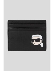 Karl Lagerfeld portfel skórzany kolor czarny