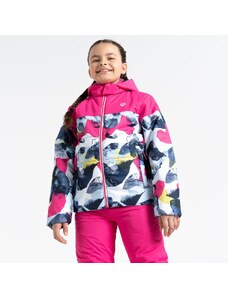 Dziecięca zimowa kurtka narciarska Dare2b LIFTIE różowo-niebieska
