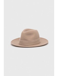 Tommy Hilfiger kapelusz wełniany kolor beżowy wełniany